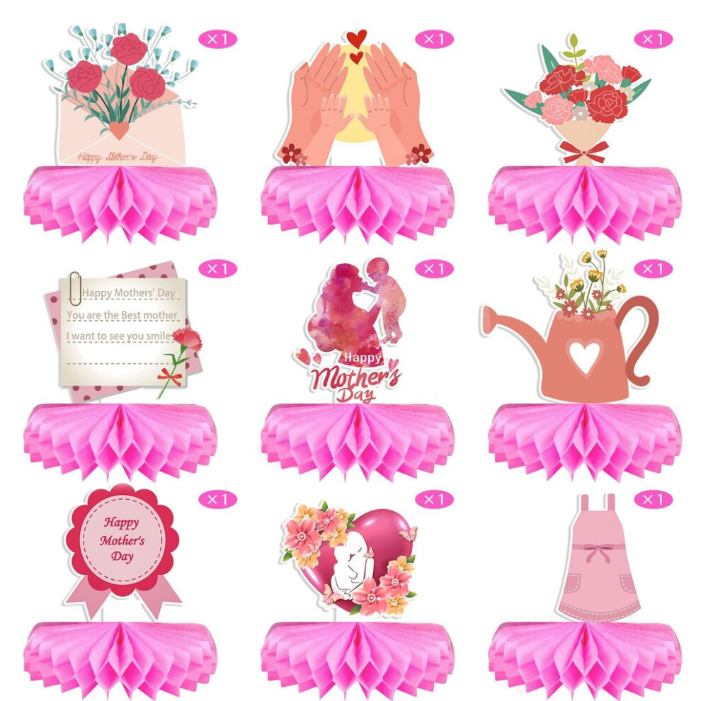 Accessoire d'artisanat en papier nid d'abeille fête des mères pour la maison fête décoration bureau