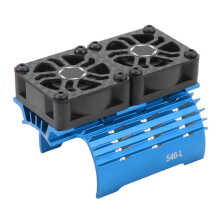 Disipador de calor para motor RC de 36mm 2x ventiladores 28000RPM 8.4V azul