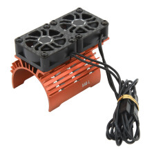 Motor RC de 36 mm disipador con ventiladores duales naranja 8.4V