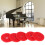 90Pcs Piano Ring Gaskets Soft Wool Small Red 5