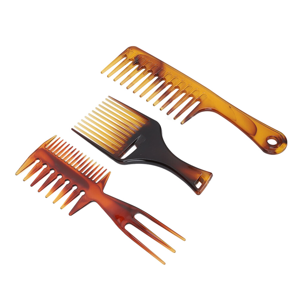 3PCS Professional Hair Comb Set, Wide Teeth & Styling Tools, Portable