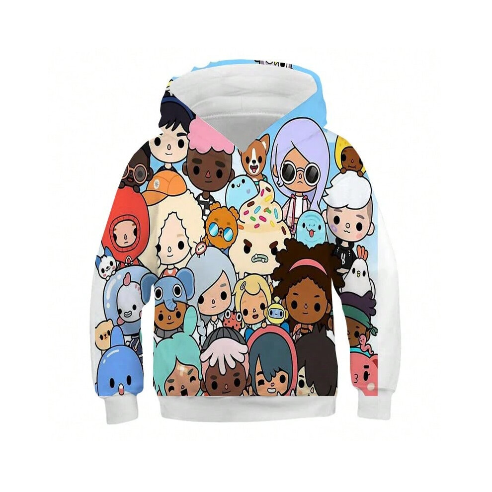 (dhF13M221812D, 110) Hoodies 3D Print Game Toca Life World Toca Boca Virtual Toy Creator Sweatshirts Boy Girl Hooded Sweatshirts Kids Oversize Hoodie-image-OPC-PJK6CJN-NEW