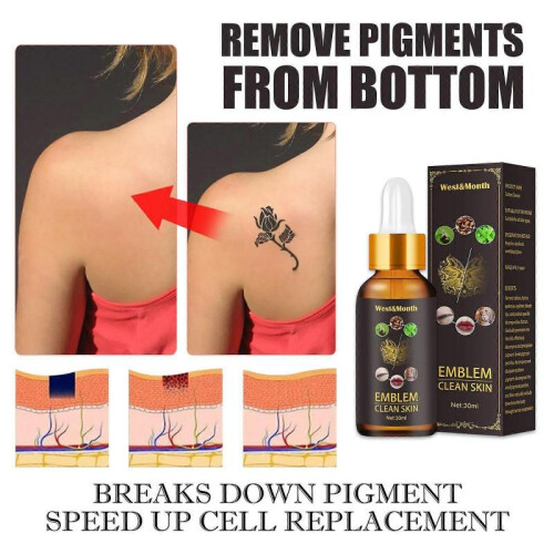 Tattoo Removal Solution - Natural Pigment Decomposer for Eyebrows, Eyeliner & Lips - 30ml 2
