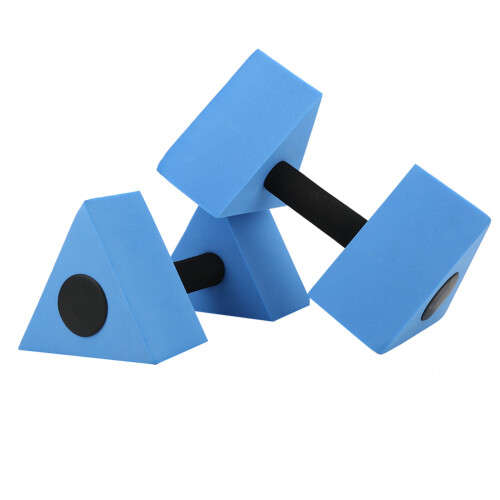 2PCS Triangle Dumbbell EVA Water Weight Barbell 1