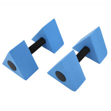 2PCS Triangle Dumbbell EVA Water Weight Barbell