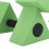 2PCS Triangle Dumbbell EVA Water Weight Barbell 10