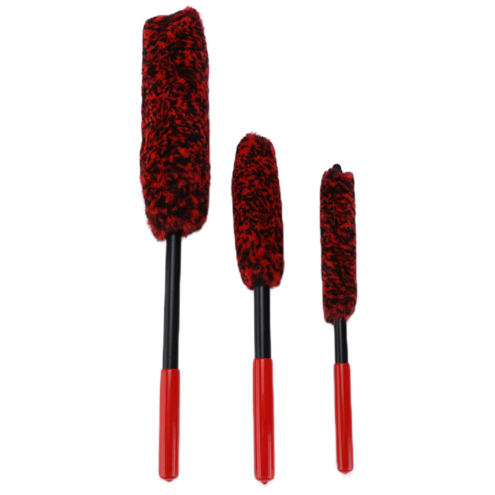 3Pcs Detailing Brush Wheel Hub Scrub Cleaning Tool 9121376491382