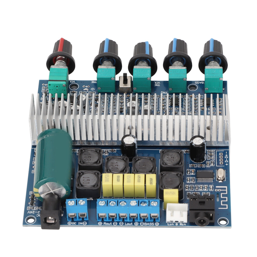 Subwoofer Amplifier Board 2.1 Ch High Power W/ Treble & Bass Dc 12-24V 4661340018962
