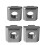 Car Rooftop Bike Rack: Aluminum Upright Fixed Bracket with Full Set 6
