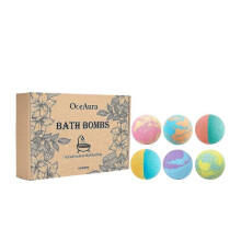 OceAura Bath Salt Ball Set Gentle Moisturizing Floral Scent Body Cleansing Long-lasting Scent Comfortable Bath Ball