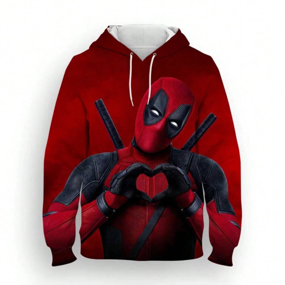 (LM2023WFS658, 130) Miniso Hoodies Deadpool Movie 3D Print Streetwear Men Women Fashion Oversized Sweatshirts Hoodie Kids Pullover Tracksuit-image-OPC-PJK6MDH-NEW