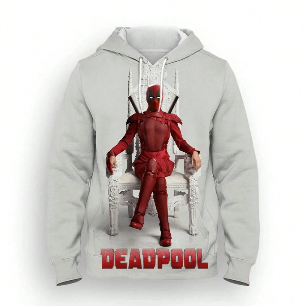 (LM2023WFS663, 3XL) Miniso Hoodies Deadpool Movie 3D Print Streetwear Men Women Fashion Oversized Sweatshirts Hoodie Kids Pullover Tracksuit-image-OPC-PJK6MG5-NEW