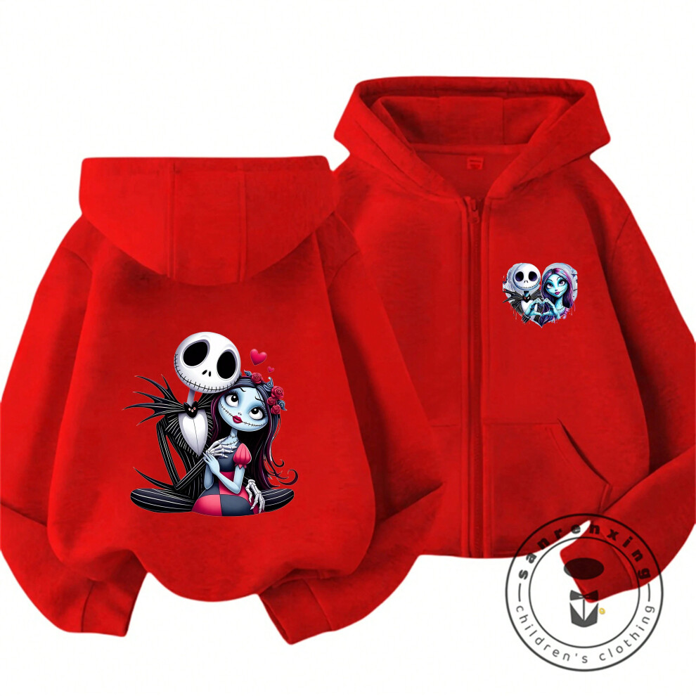(Picture color-1, 150) Ernest Saves Christmas New Hot Selling Zip Hoodie Kids Autumn Winter Cartoon Print Boys Girls Casual Cotton Fashionable Cheap-image-OPC-PJK6NRC-NEW