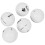 5pcs Golf Game Poker Balls Double Layer Practicing 12