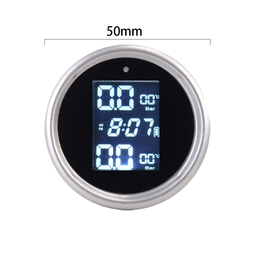 Universal Digital Motorcycle Tire Pressure & Temp Monitor With Solar Power 5011340026228