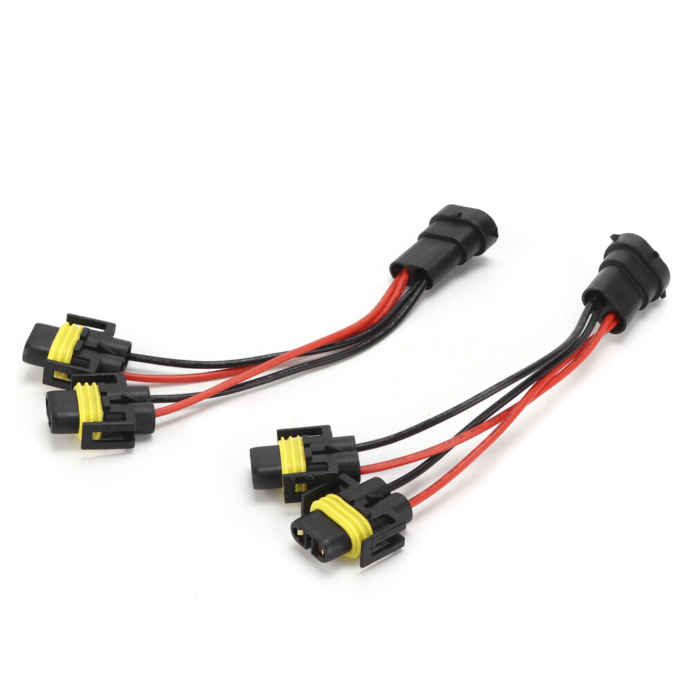 H11/H8 2ÂWay Splitter Wiring Harness Male To 9121376493843