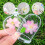 20 Stück transparente getrocknete Blumen-Lesezeichen PET 30,8 g 7