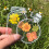 20 Stück transparente getrocknete Blumen-Lesezeichen PET 30,8 g 11