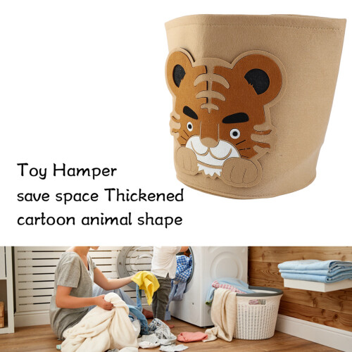 30x27cm Tiger Storage Bin - Cotton Foldable for Easy Use 2