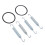 Durable Exhaust Pipe Springs O Rings Kit for Banshee 350 1987‑2006 10