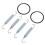Durable Exhaust Pipe Springs O Rings Kit for Banshee 350 1987‑2006 6