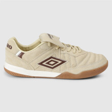 (Brown, 4 (Adults')) Umbro Speciali TR Suede Cream/Dark Brown/White Trainers