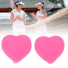 Tennis Racket Vibration Absorbers 10PCS Pink Heart Silicone Shock Dampeners