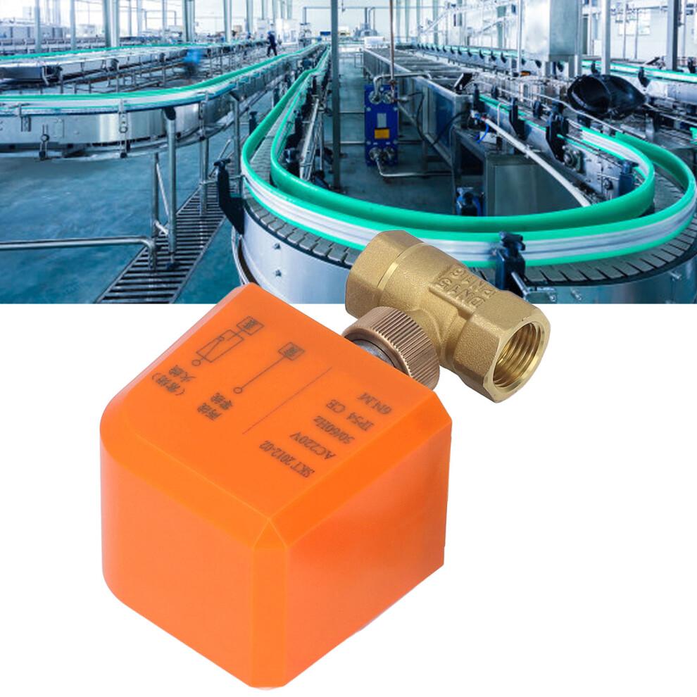 2 Way Motorized Ball Valve Dn15 Brass Abs 2 Wire Normally Closed Ac220v 9371340037102