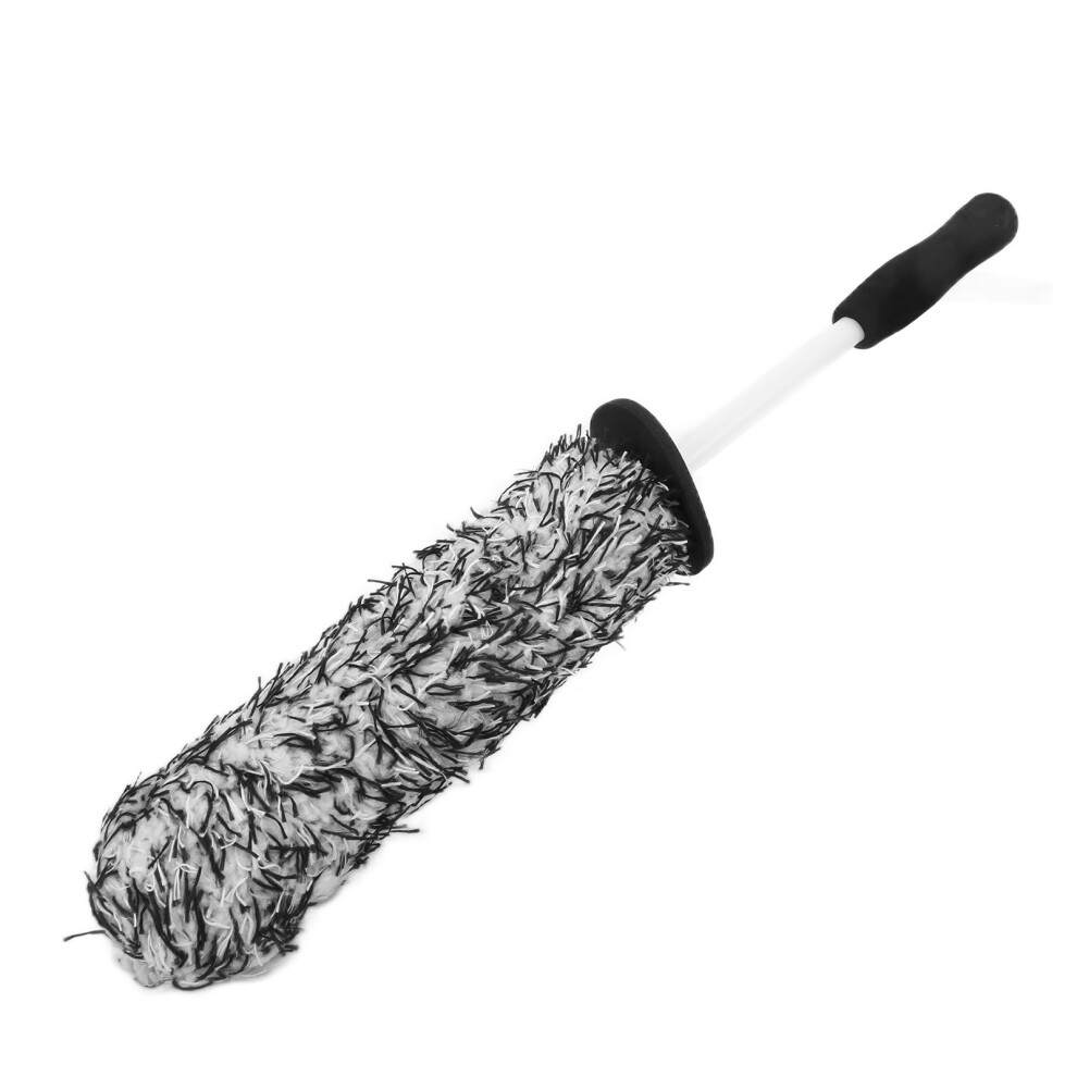Car Wheel Tire Cleaning Brush Microfiber Soft White 9121376497179
