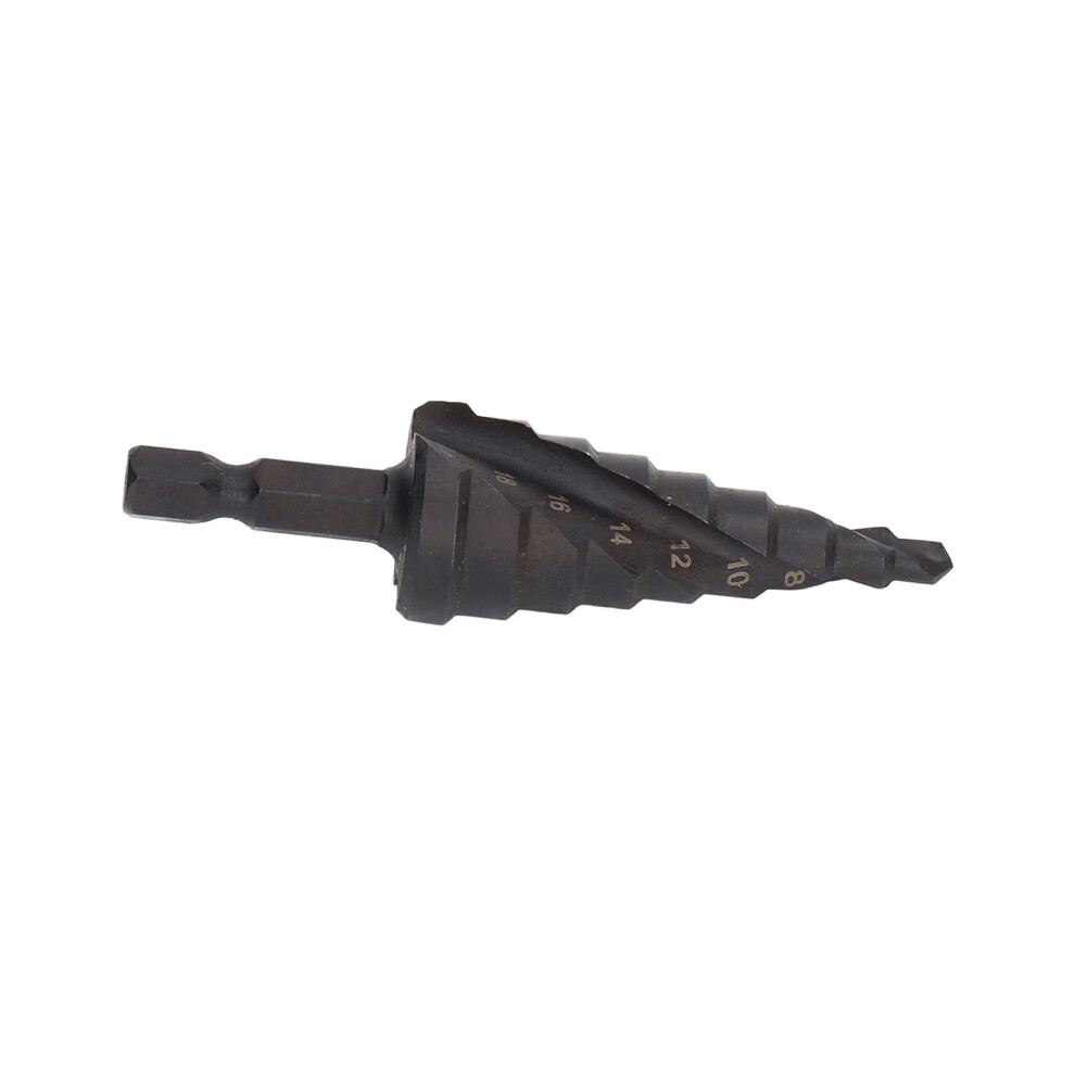Wear-Resistant 4Â20Mm Step Drill Bit With Spiral Groove And Hex Shank 8421340037815