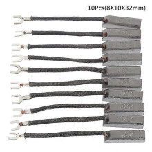 (8*10*32mm) 10pcs J204 Generator Electric Motor Alternator Spare Parts Carbon Brush