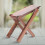 PUNK Black Walnut Wooden Foot Stool Footrest Rest 9