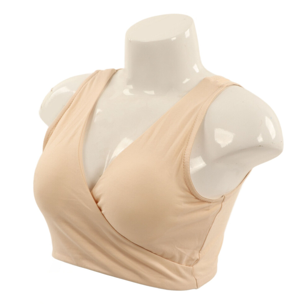 Fleshcolor Wireless Nursing Bra XL â Cotton Maternity Sleep Bra