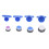 8pcs Water Tap Aerator Plastic Inserts with Wrenches Universal Faucet Fit 2