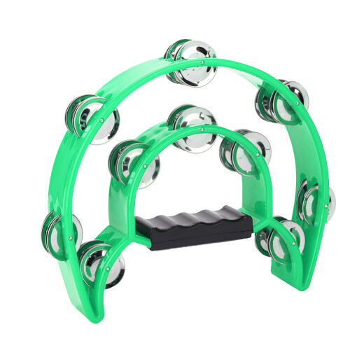 Double Row Jingles Handbell Tambourine Percussion