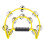 Double Row Jingles Handbell Tambourine Percussion 2