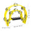 Double Row Jingles Handbell Tambourine Percussion 11