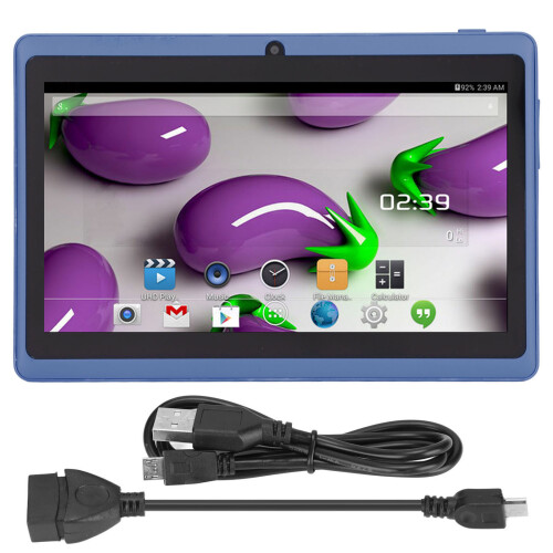 7in Kids Tablet PC 8GB ROM Quad Core WiFi Bluetooth Blue 1