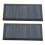 2Pcs Solar Panel 0.3W 5V 60mA Polysilicon 68x37mm High Light Transmittance 14
