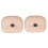 1 par de ojos de silicona 3D para práctica de tatuaje de cejas 2