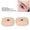 1 par de ojos de silicona 3D para práctica de tatuaje de cejas 9