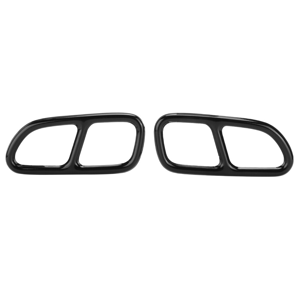 2Pcs Exhaust Tip Trim Frame Quad Outlet 9121376500282