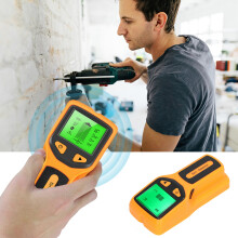 Detector de montantes 5 en 1, LCD HD, 152x62x28mm amarillo