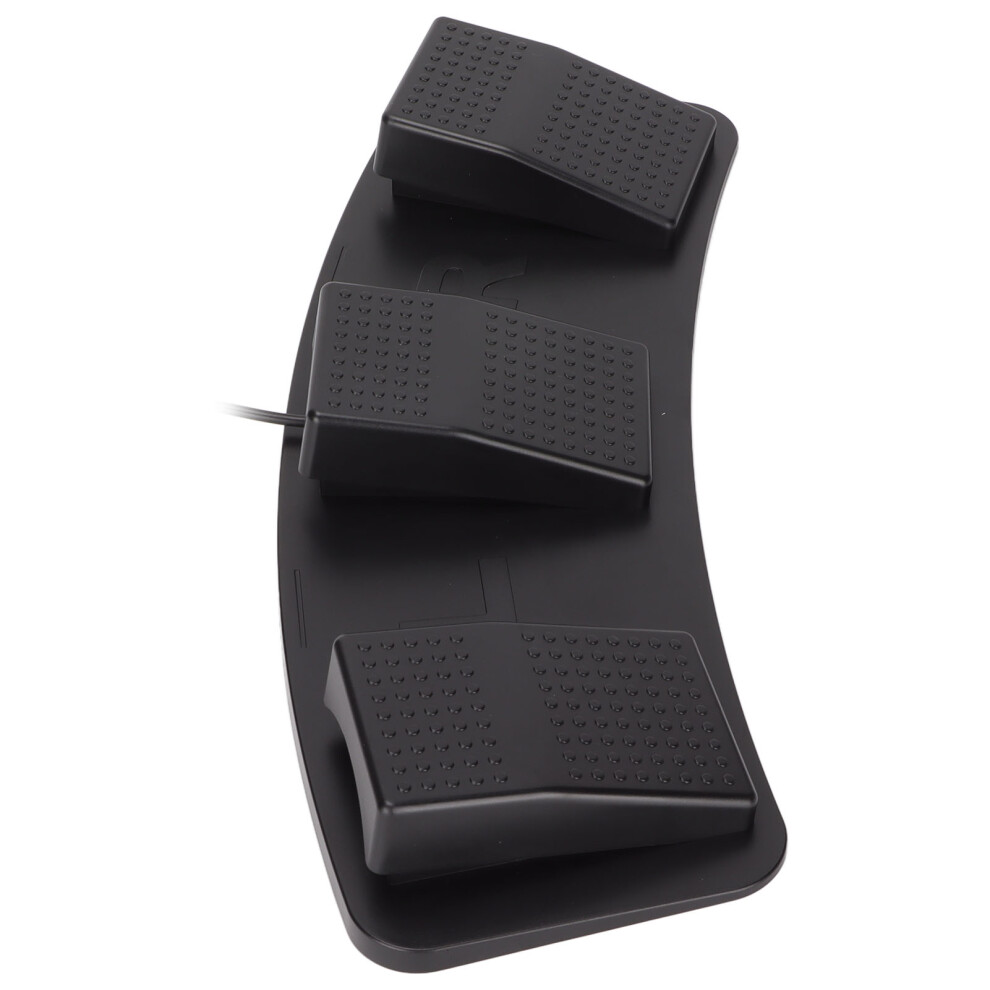Ergonomic Usb Triple Foot Switch Pedal For Gaming & Multimedia Control 8701340048661