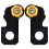 2pcs Motorcycle Axle Block Slider Aluminum Alloy 9