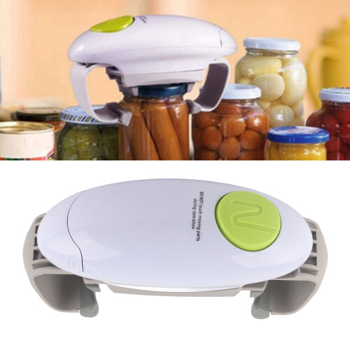 Electric Jar Opener Automatic, Fits All Sizes, Plastic, 383g