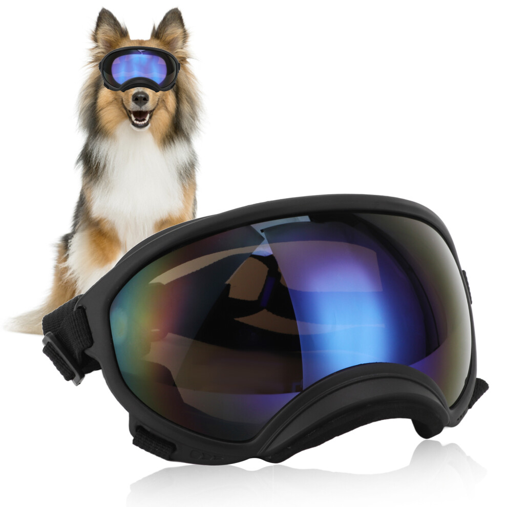 Large Breed Dog Goggles Uv Protection, Impact-Resistant, Adjustable Blue Plastic 5011340050520