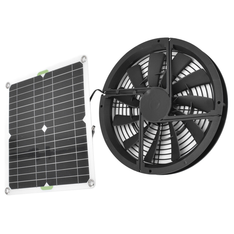 10in 100W Waterproof Solar Panel Fan for Chicken Coop/Greenhouse/Shed