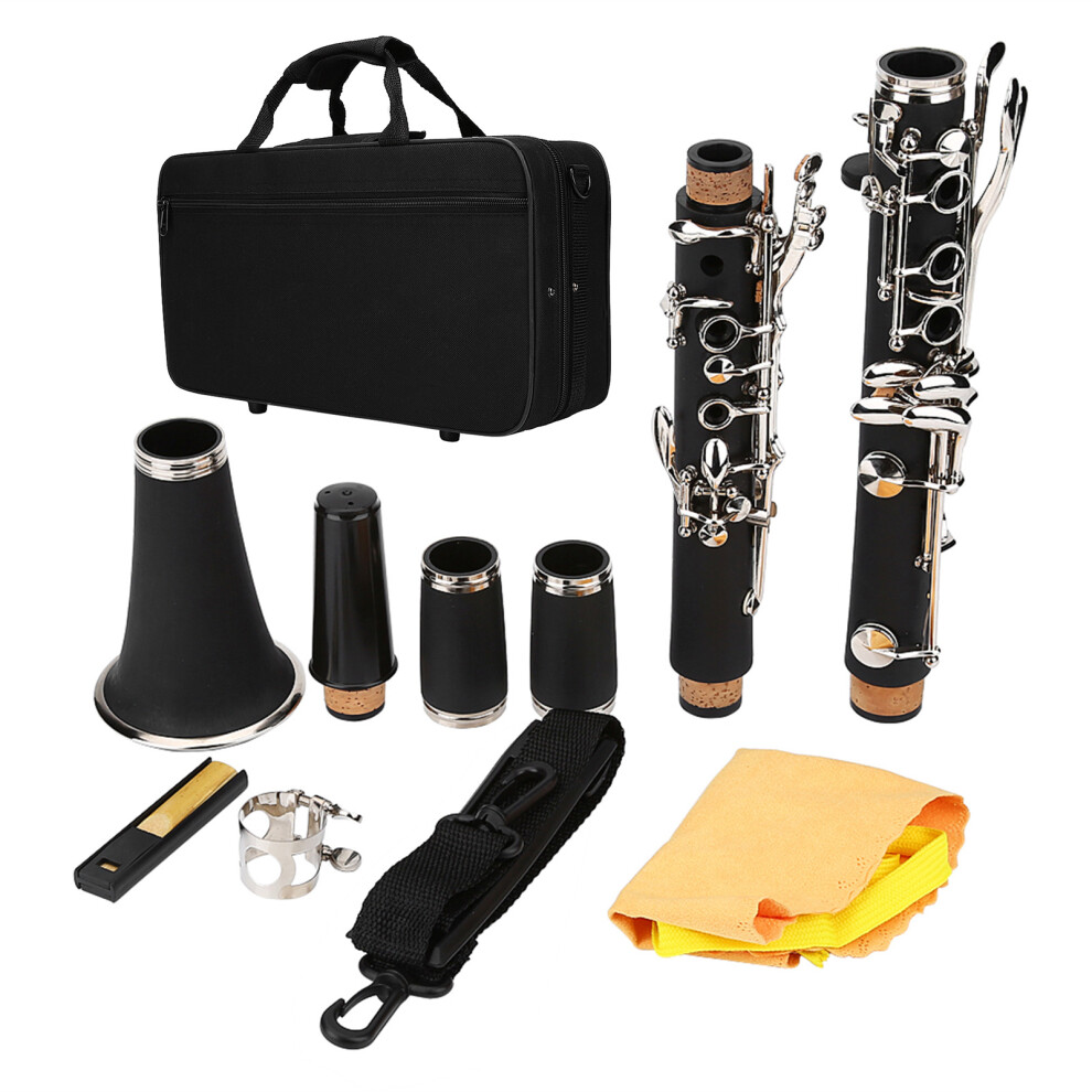 17 Key Descending B Tone Bakelite Clarinet with