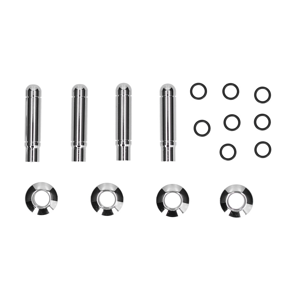 8Pcs Car Door Lock Pin With Cover Abs Chrome 9121376502071